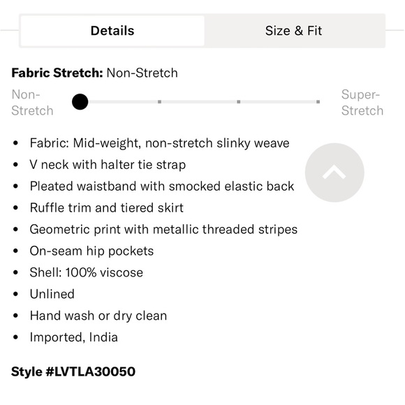 NWT Love The Label Salome Metallic Dress Size Large - Picture 13 of 14